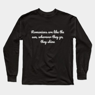 National theme design romania Long Sleeve T-Shirt